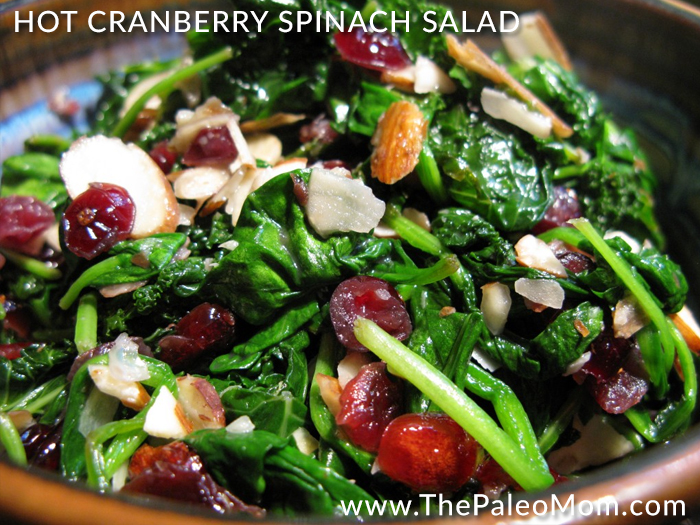 » Hot Cranberry Spinach Salad