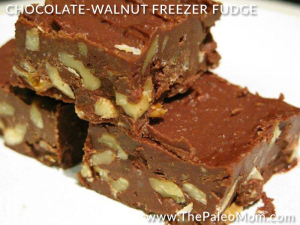 Chocolate-Walnut Freezer Fudge - The Paleo Mom