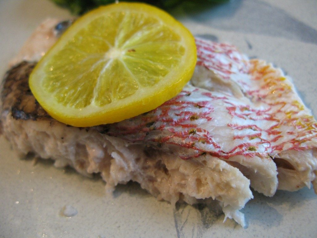 baked red snapper