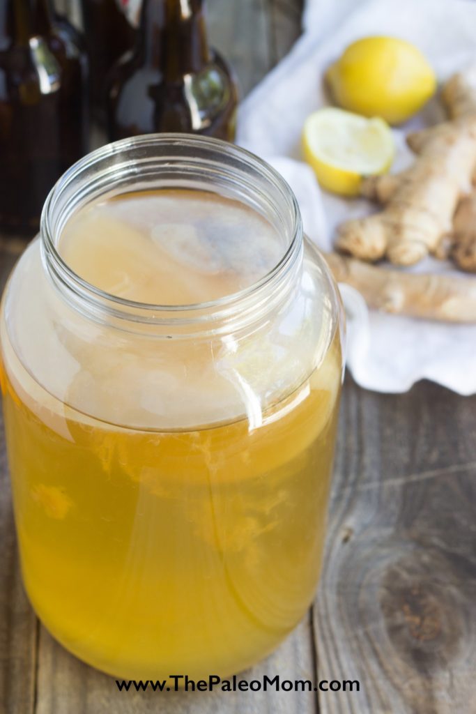 Ginger-Lemon Jasmine Kombucha - The Paleo Mom