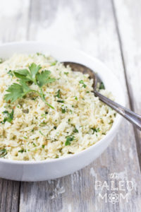 Lemon Parsley Cauliflower “Rice”