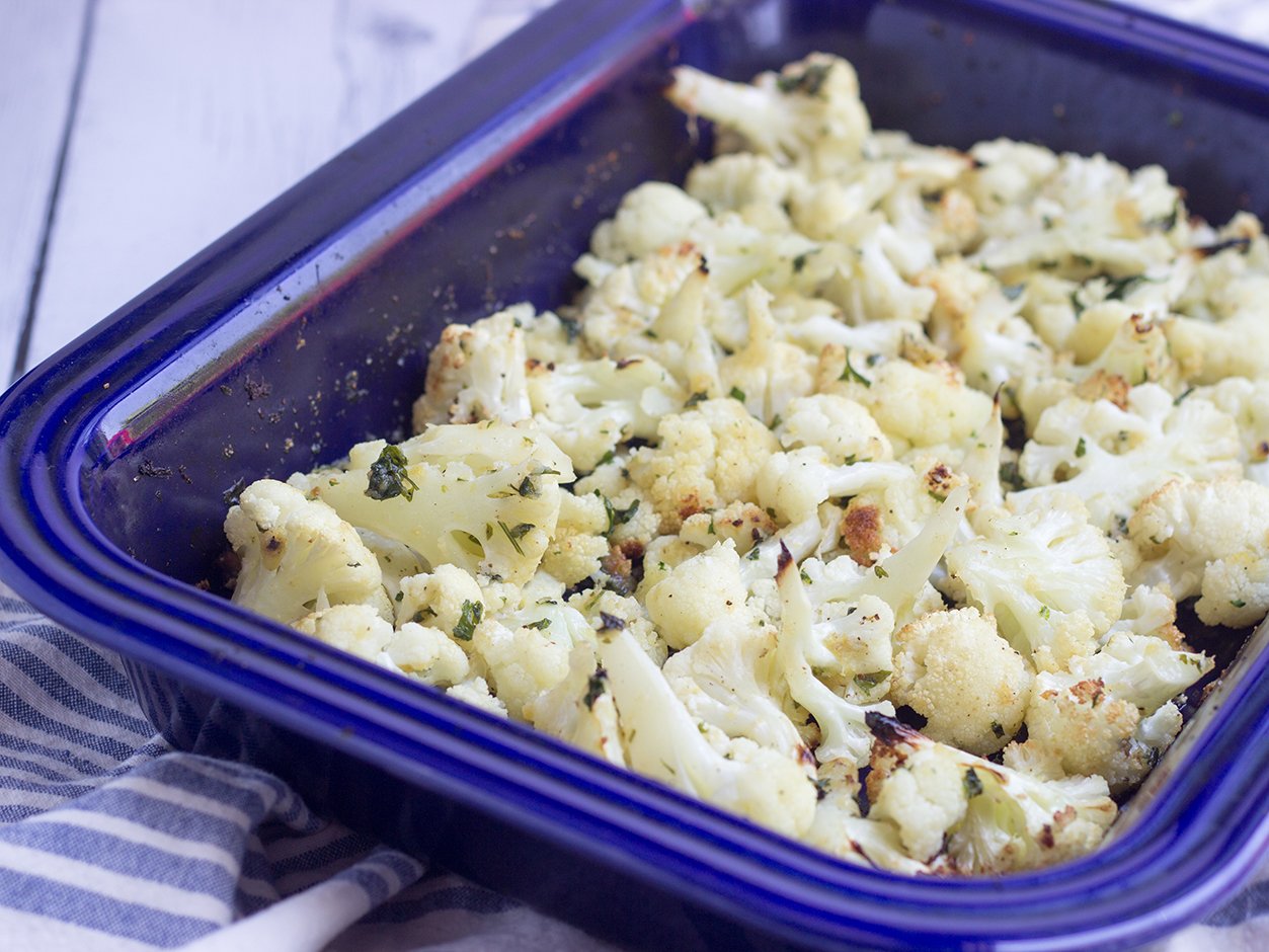 Garlic and Lemon Roasted Cauliflower - The Paleo Mom