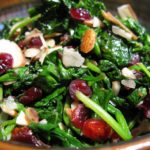 Hot Cranberry Spinach Salad 