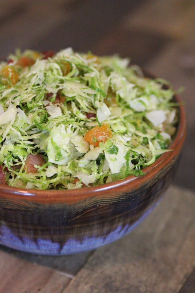 shaved brussels salad