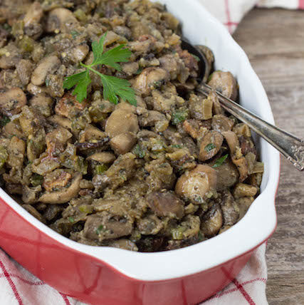 Eggplant and Mushroom Stuffing